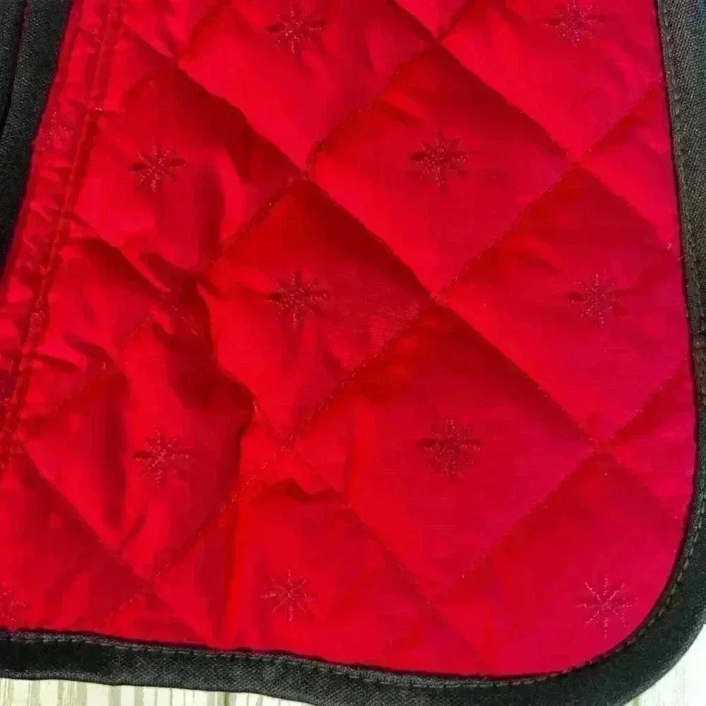 Eddie Bauer Kids Size S Red/black down filled embroirdered snowflate zippers ves